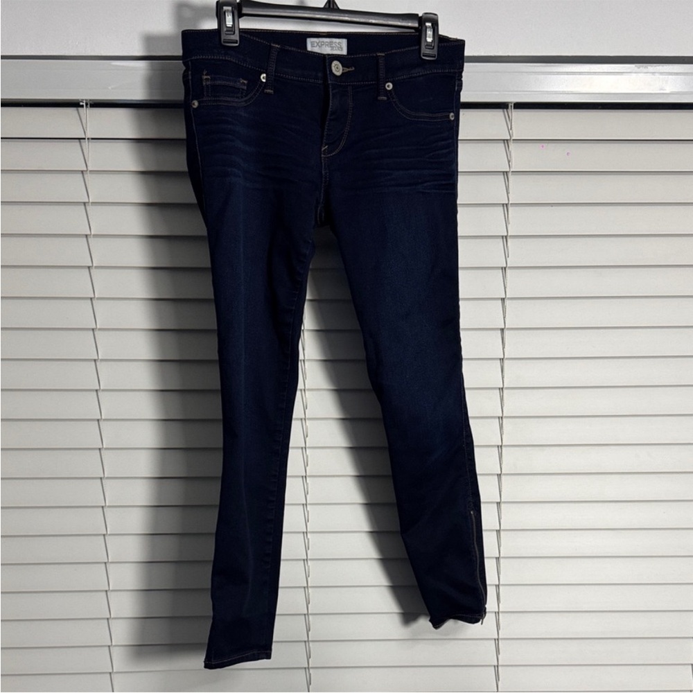 Express Women's Dark Blue Slim Jeggings
